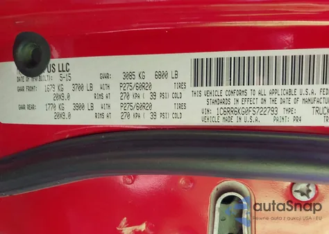 2015 Ram 1500 Express from USA, damaged, VIN 1C6RR6KG0FS722793